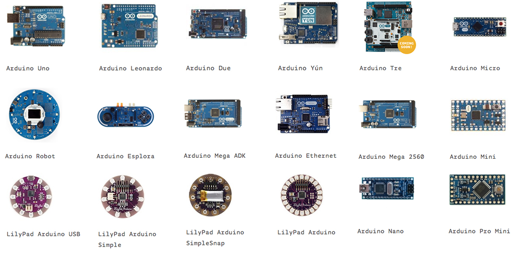 Arduino development kits