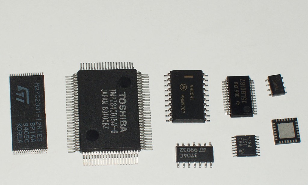 Electronic microchips (integrated circuits)