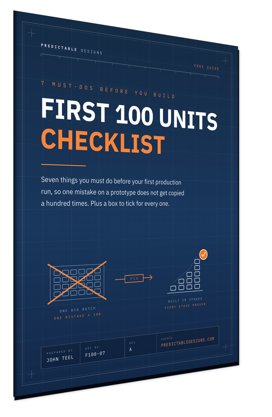 First 100 Units Checklist PDF