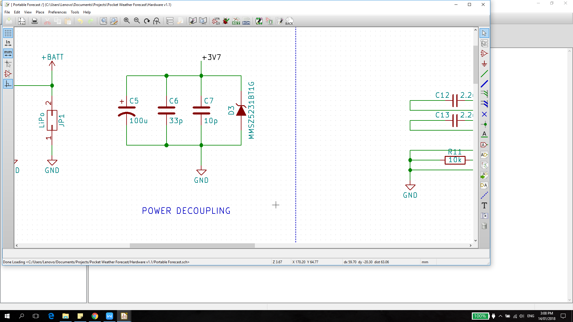 Power decoupling circuit