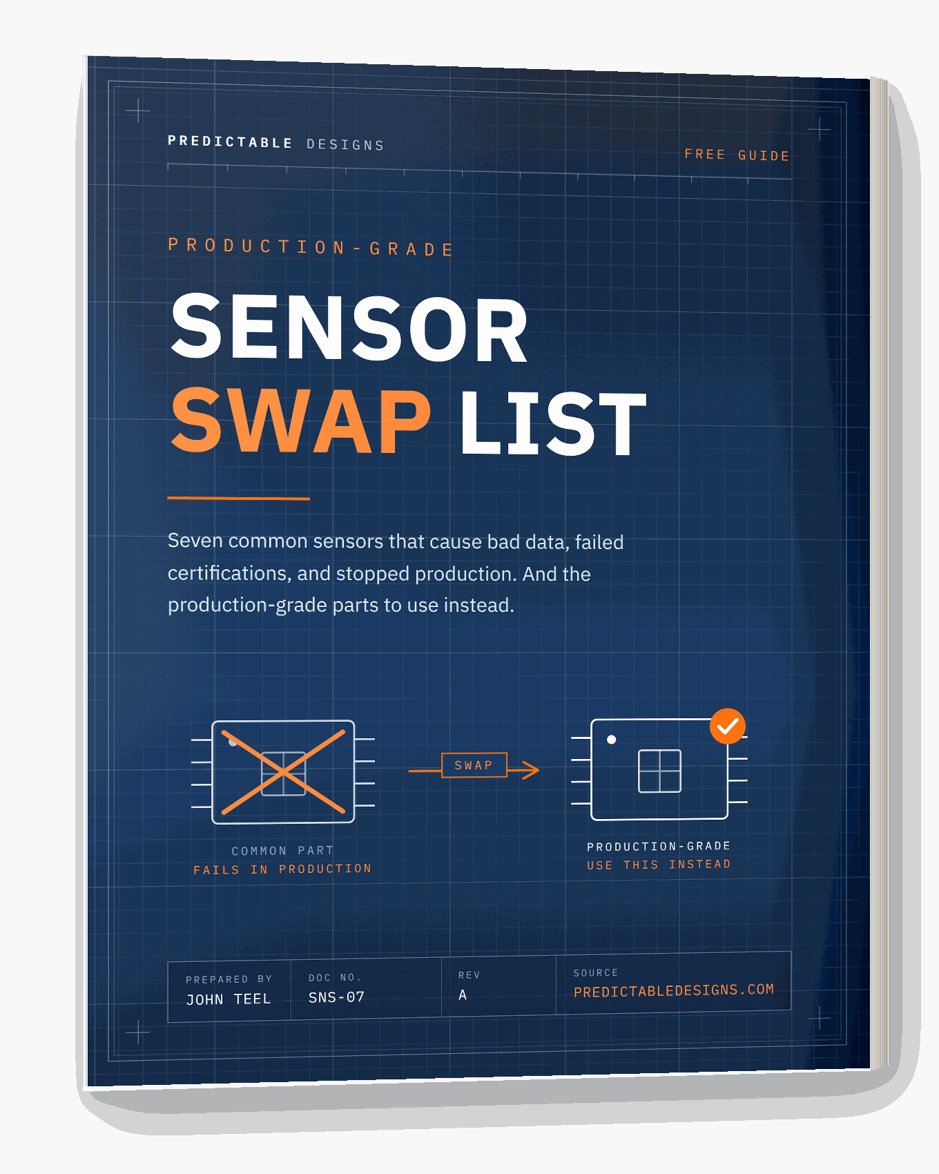 Production-Grade Sensor Swap List PDF